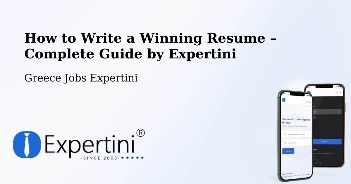 Resume Writing Guide for Job Seekers – Drapetsóna - Drapetsóna, Greece Jobs Expertini